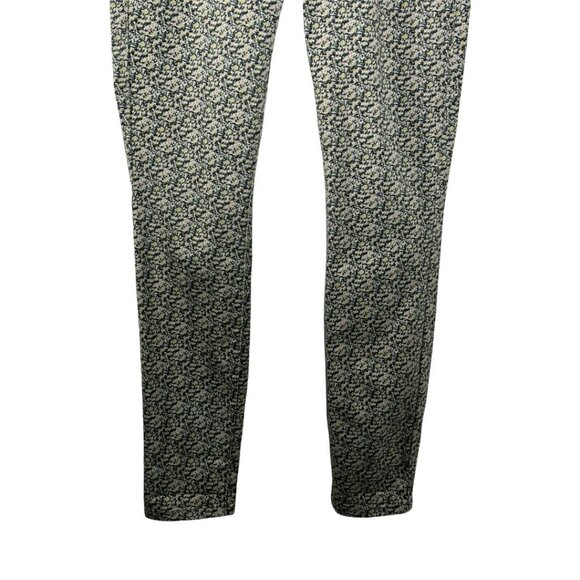 Cabi Jeans Size 4 Skinny Stretch Ditsy Olive Green Printed Denim Pants Casual - Picture 3 of 12